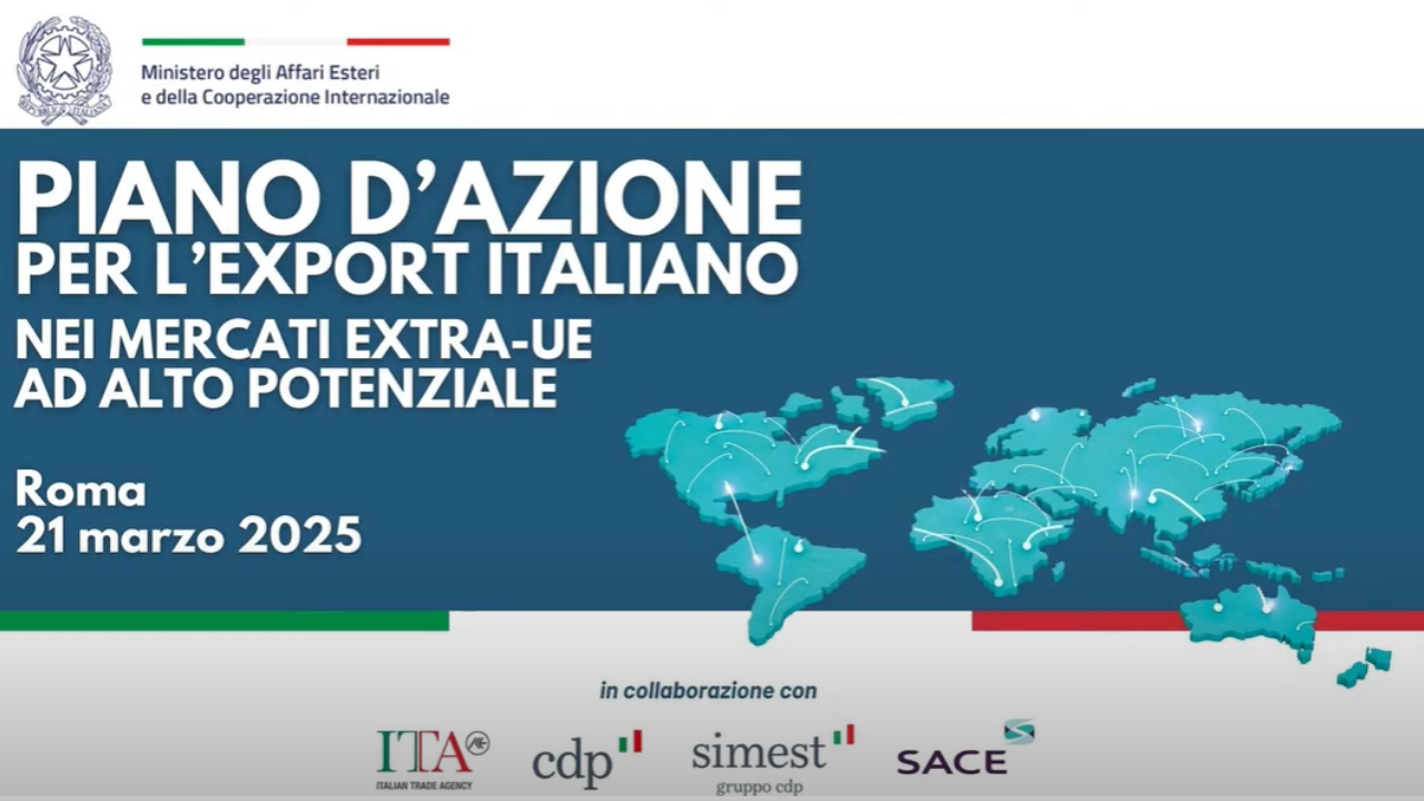 Piano d’azione per l’export italiano nei mercati extra-UE ad alto potenziale