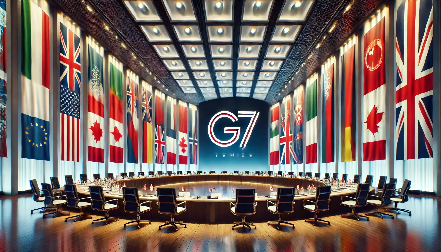 Leader del G7 in una riunione strategica per affrontare le sfide geopolitiche e promuovere l'integrazione economica.