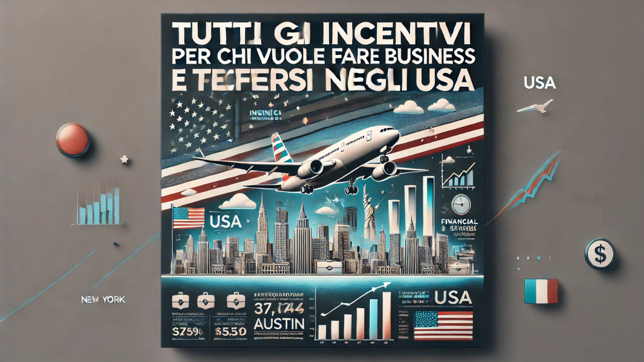 Tutti gli incentivi per chi vuole fare business e trasferirsi negli USA