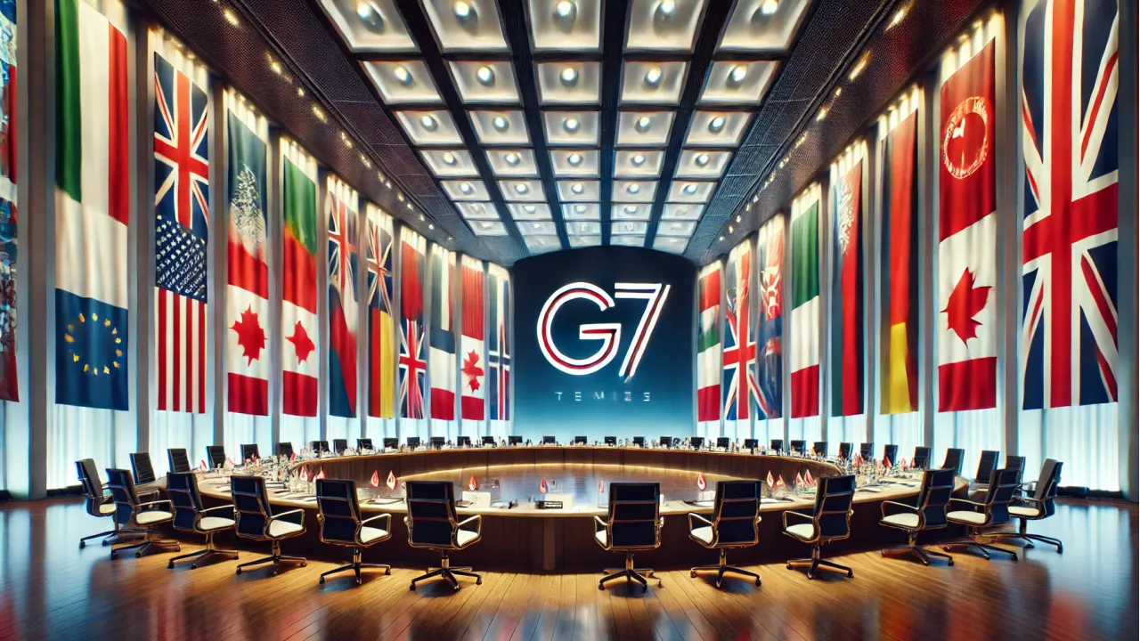 Leader del G7 in una riunione strategica per affrontare le sfide geopolitiche e promuovere l'integrazione economica.